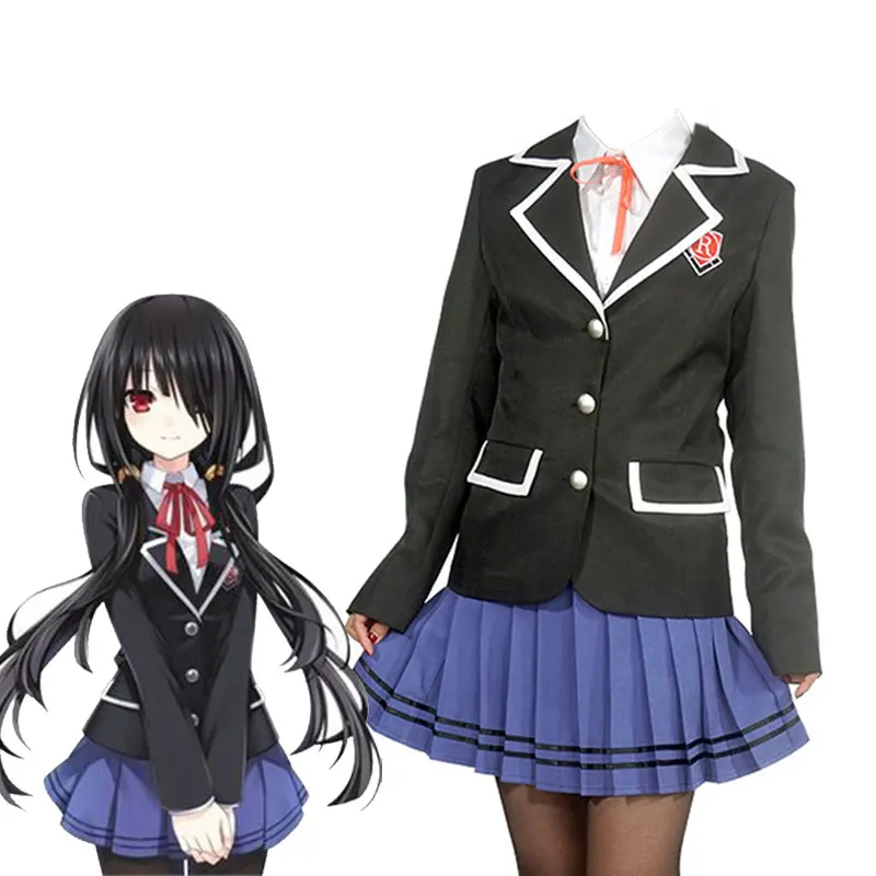 Униформа для косплея Kurumi Tokisaki свидание прямая трансляция Сексуальное белье