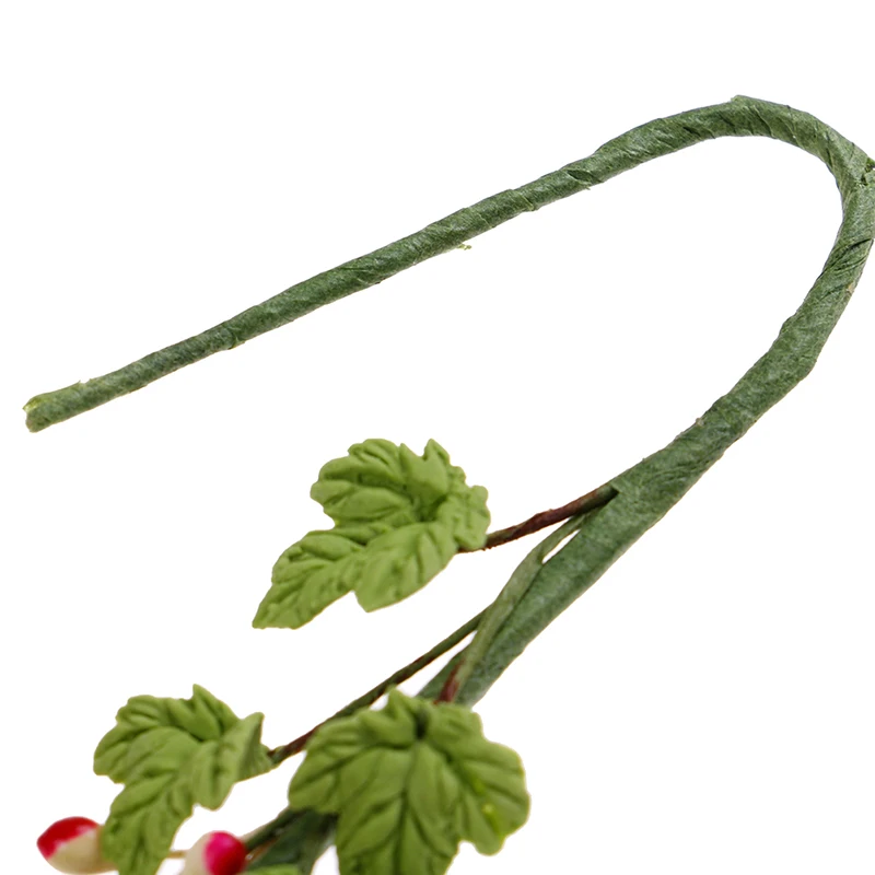 1/12 Кукольный Домик DIY миниатюрные розы кукольный дом Миниатюрный цветок Виноградная лоза цветы ручной работы глина красочные милые скалолазание Роза ваттл