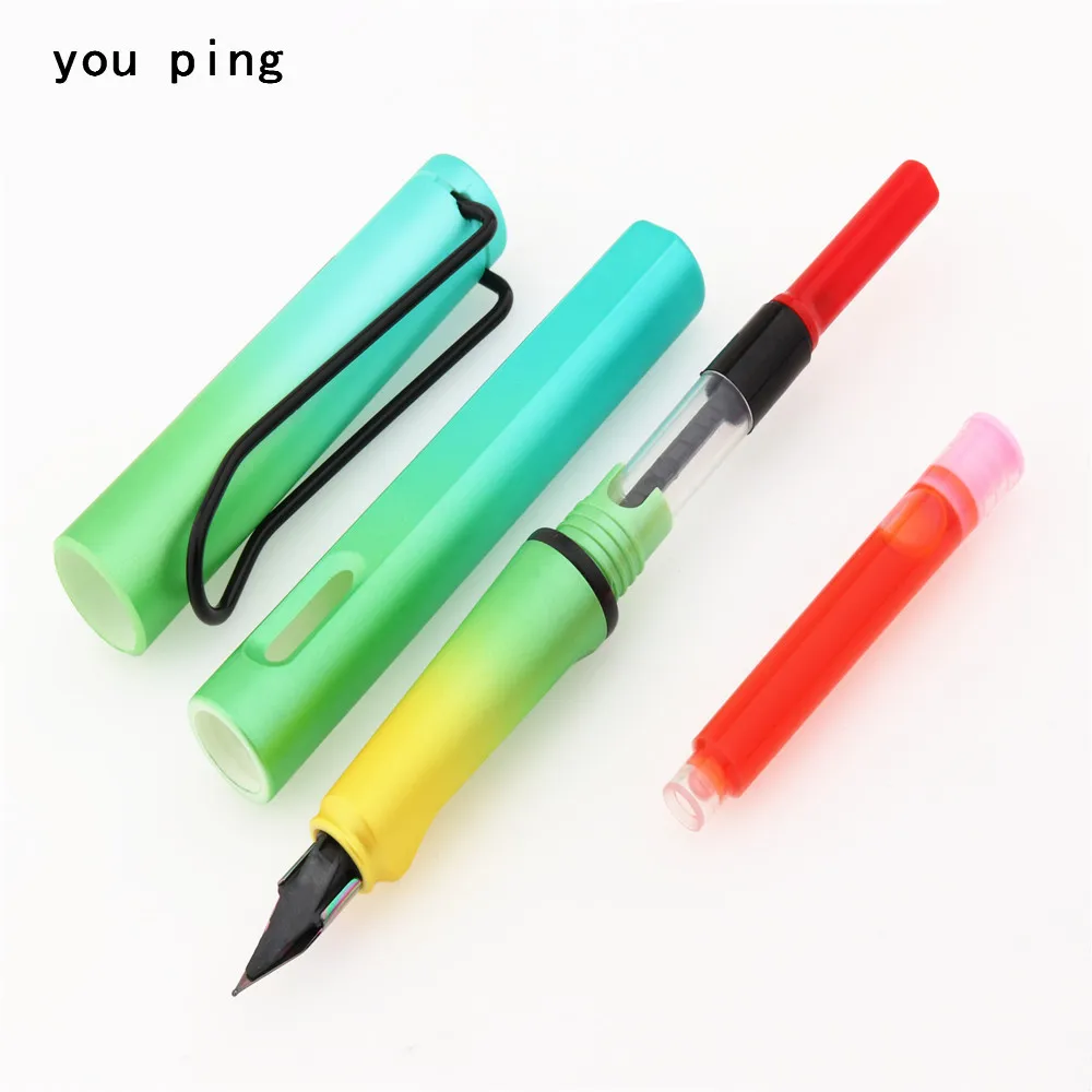 

High quality 5pcs Color Ink Supplies fountain Pen ink Refill cartridge office school student stationery