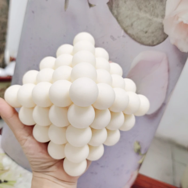DIY Boho Стиль Пирамида пузырь куб свеча силиконовые формы геометрические 3D форма |