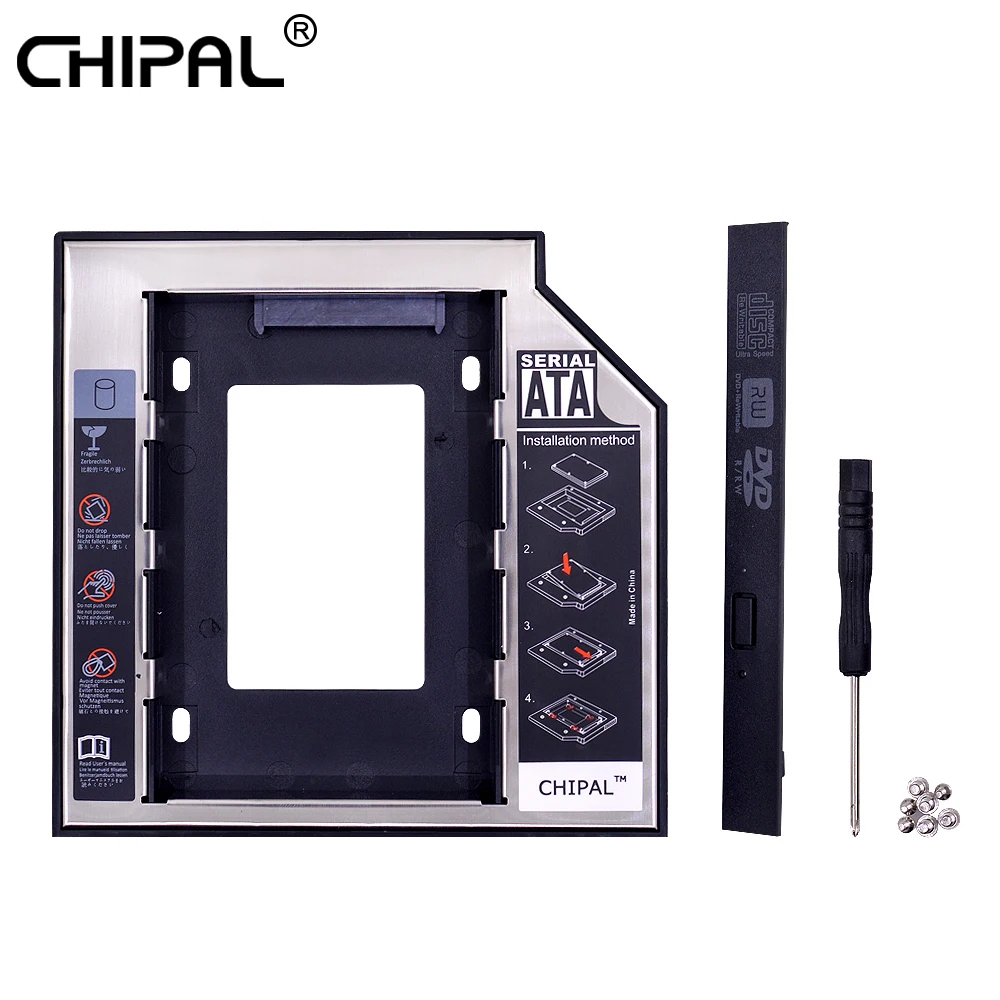 CHIPAL алюминиевый пластиковый 9,5 12,7 мм SATA 3,0 2,5