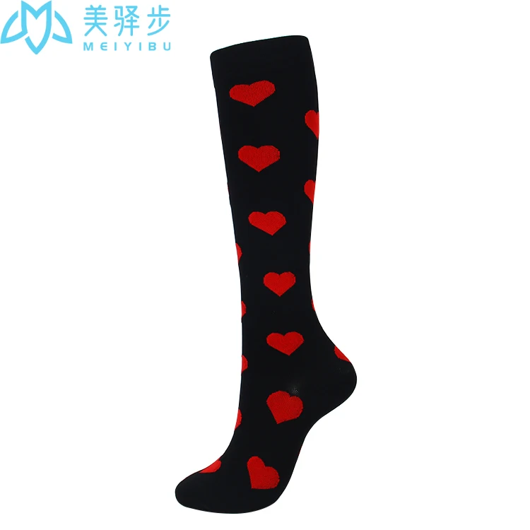 

1000 PAIRS Compression Socks Men Women Nylon Outdoor Sports High Long Tube Stockings Running Socks Happy