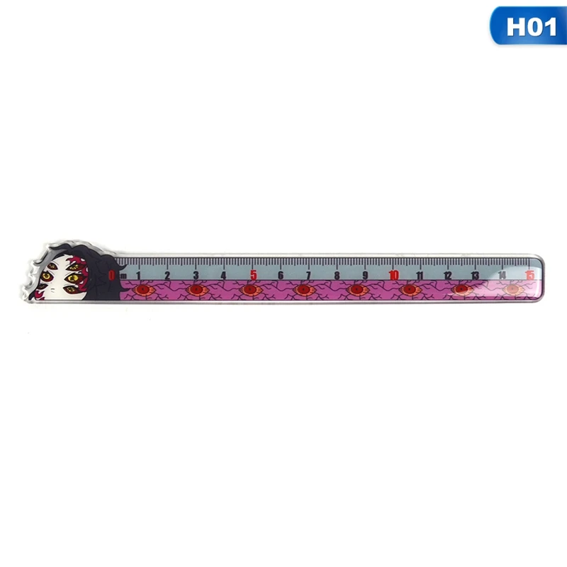 

1Pcs Anime Demon Slayer: Kimetsu No Yaiba Kamado Tanjirou Ruler Measuring Scale Students Cartoon Measure Ruler Gift