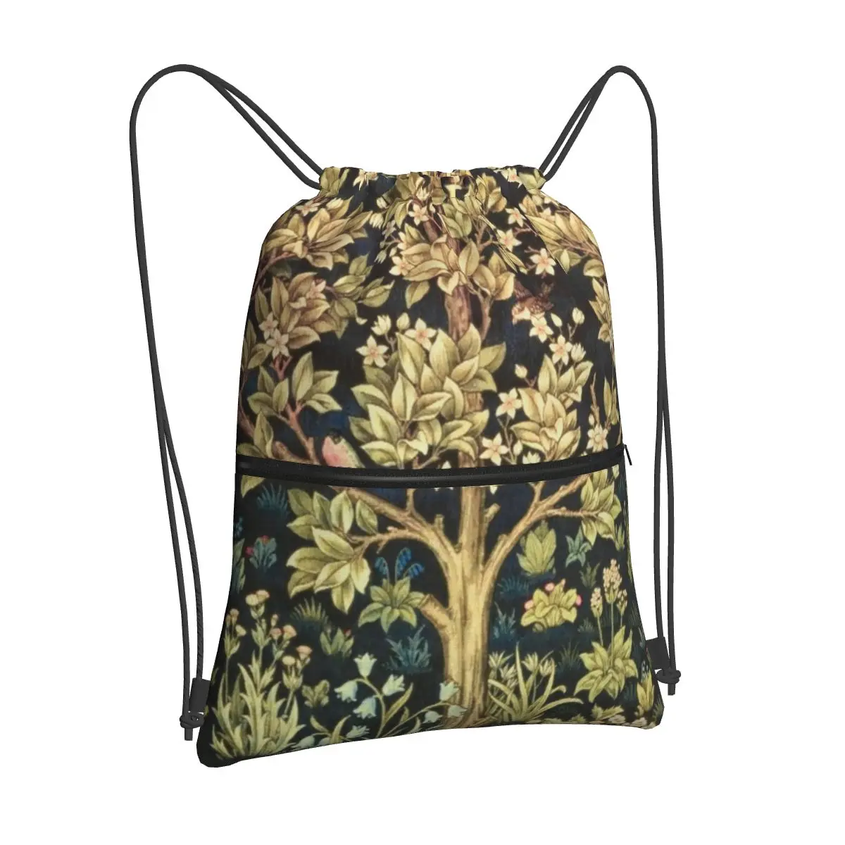 

Men's and women's drawstring backpacks, men's and women's floral backpacks, printed travel and fitness shopping bags