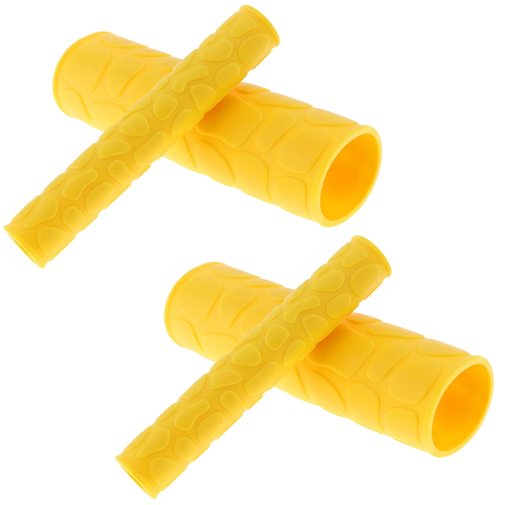 1 Pair 106 MM Soft TRP Motorcycle Handle Grips with Pattern and 2 Pcs Handbrake Covers for Universal Motorbike Moped | Автомобили и