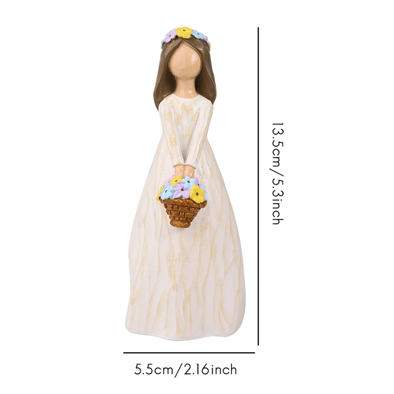 

Fairy Fashion Style Sculpture Ornaments Home Decoration Tabletop Figurines Gorgeous Girl Resin Art Statue Gift