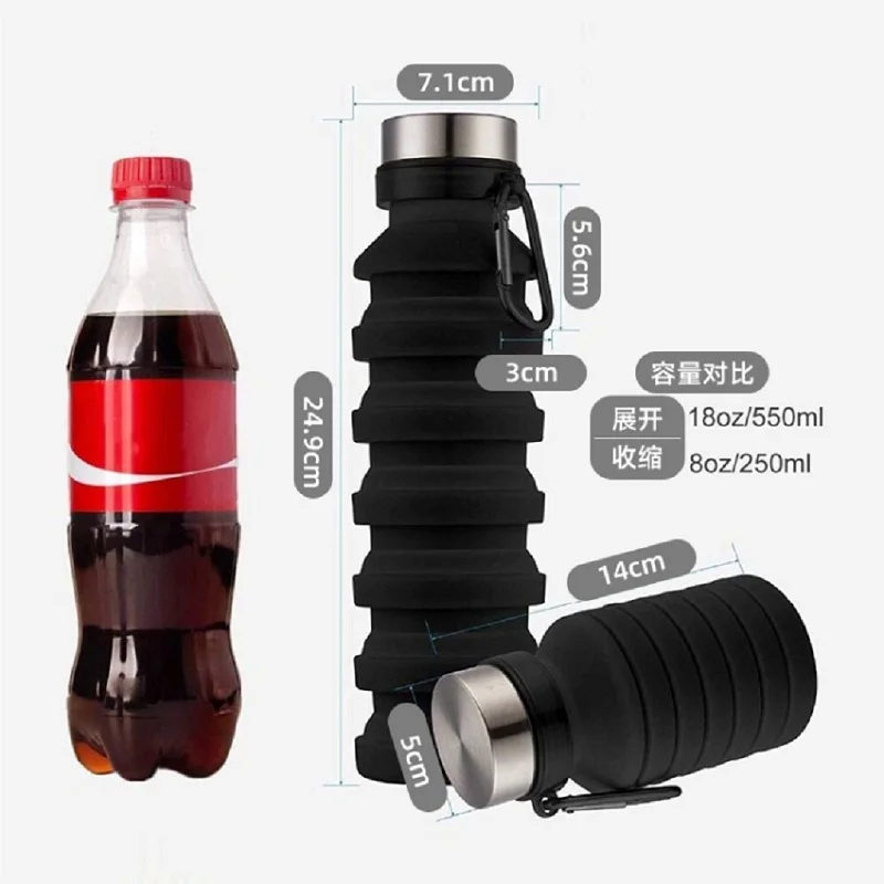 1 шт. Силиконовые Складные портативные дорожные уличные спортивные выдвижные