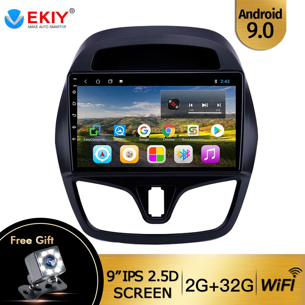 EKIY 9 &quotAndroid 0 автомобильное радио GPS навигация для Chevrolet Spark 2015 2016 2017