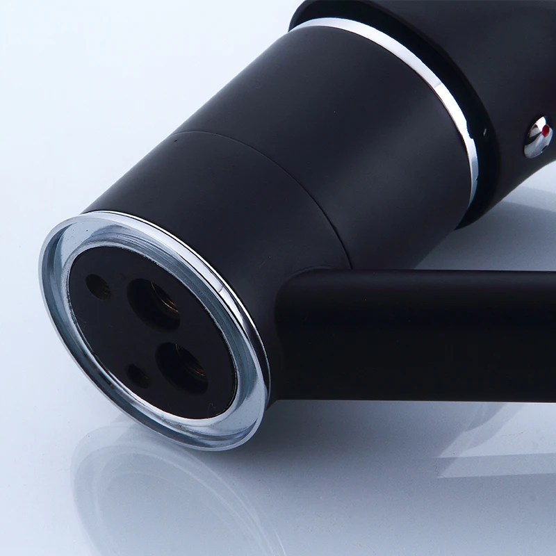 Смеситель для кухонной раковины из латуни черный смеситель 360 градусов с