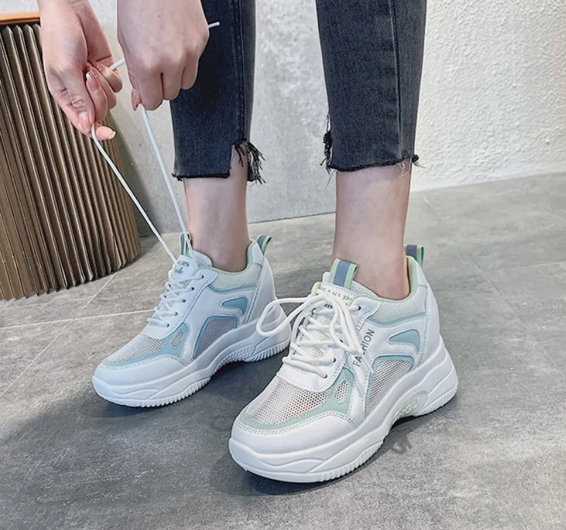 

New High Quality Height Increasing Designer Casual Sock Shoes Woman Fashion Sneakers Women Platform Shoes