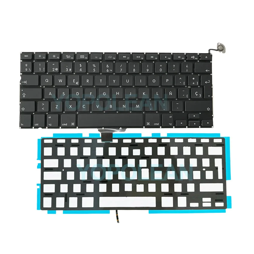 Новая испанская клавиатура A1278 с подсветкой для Macbook Pro 13 дюймов a1278 испанской