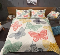 butterfly duvet cover set colorful bedding set butterfly bedclothes boys girls home textile insect bed set microfiber bed linen
