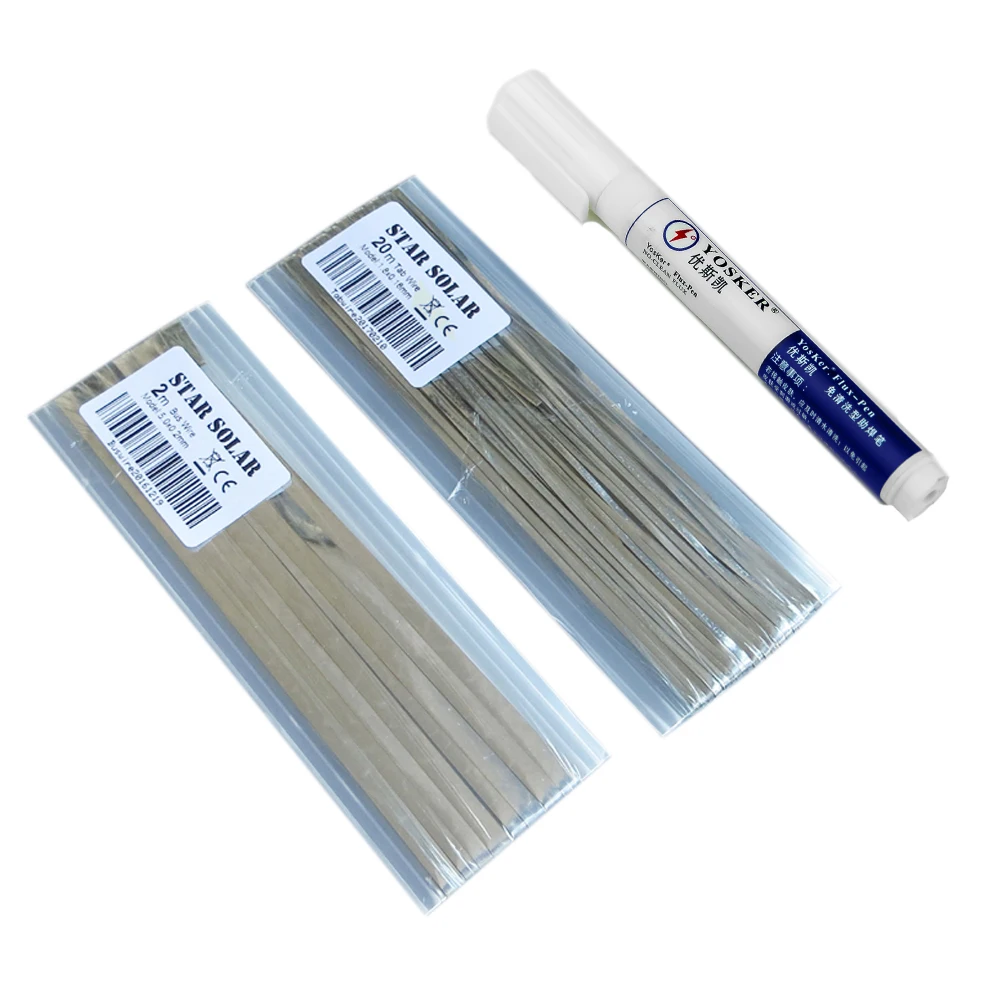 10Pcs Polycrystall Solar Cells 6x6 With 20M Tabbing and 2M Busbar Wire 1Pcs Flux Pen for DIY SolarPanel | Электроника