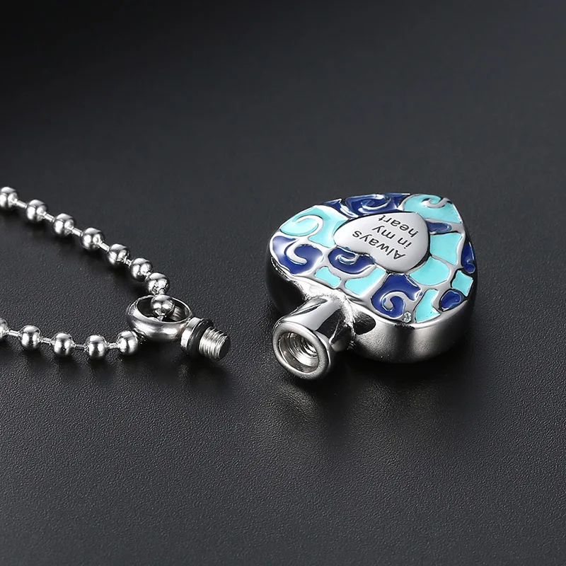 V.YA Always in my heart titanium steel necklace DIY perfume bottle necklaces for women men Fashion Custom pendant | Украшения и