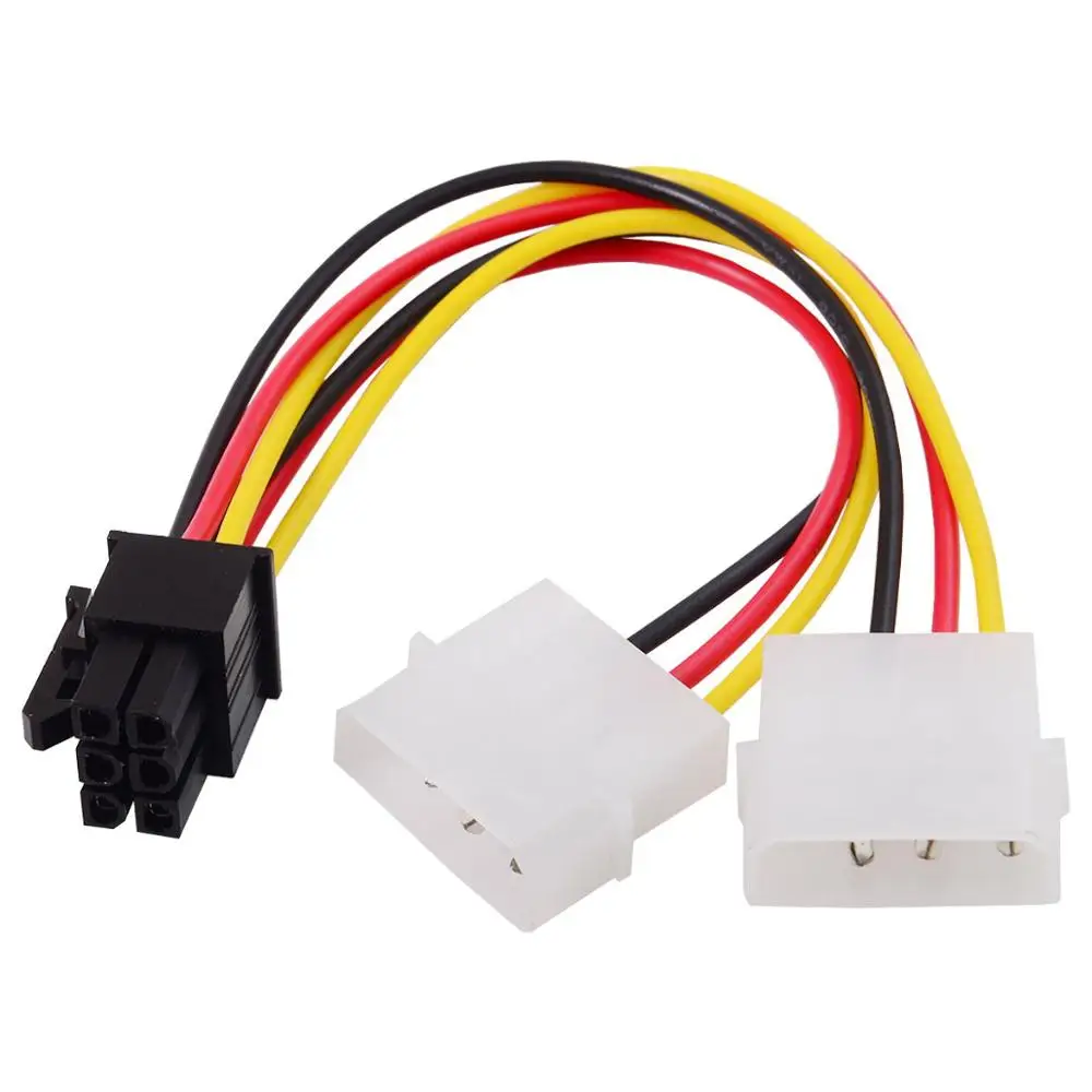 

Dual 4Pin to 6 Pin EPS 12V Graphics Card Power Supply Converter Cable