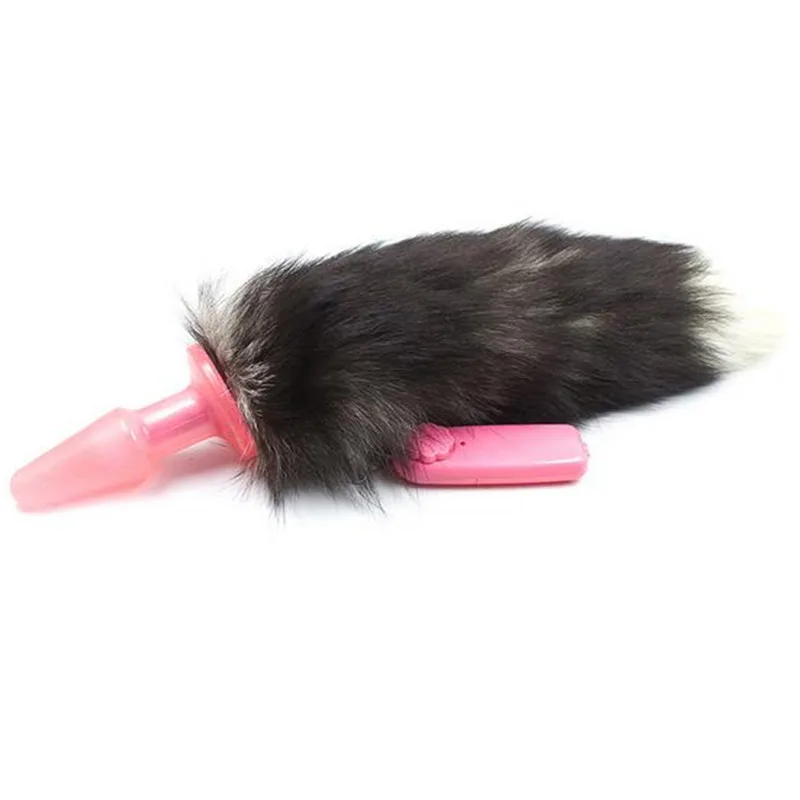 Новинка электрический мастурбатор с лисьим хвостом Вибрация массаж Анальная