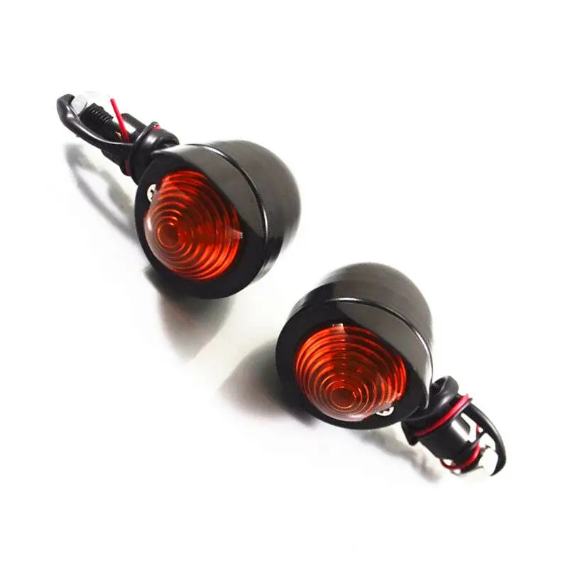 

Желтый поворотный индикатор с козырьком M10 для Harley Cafe Retro CB