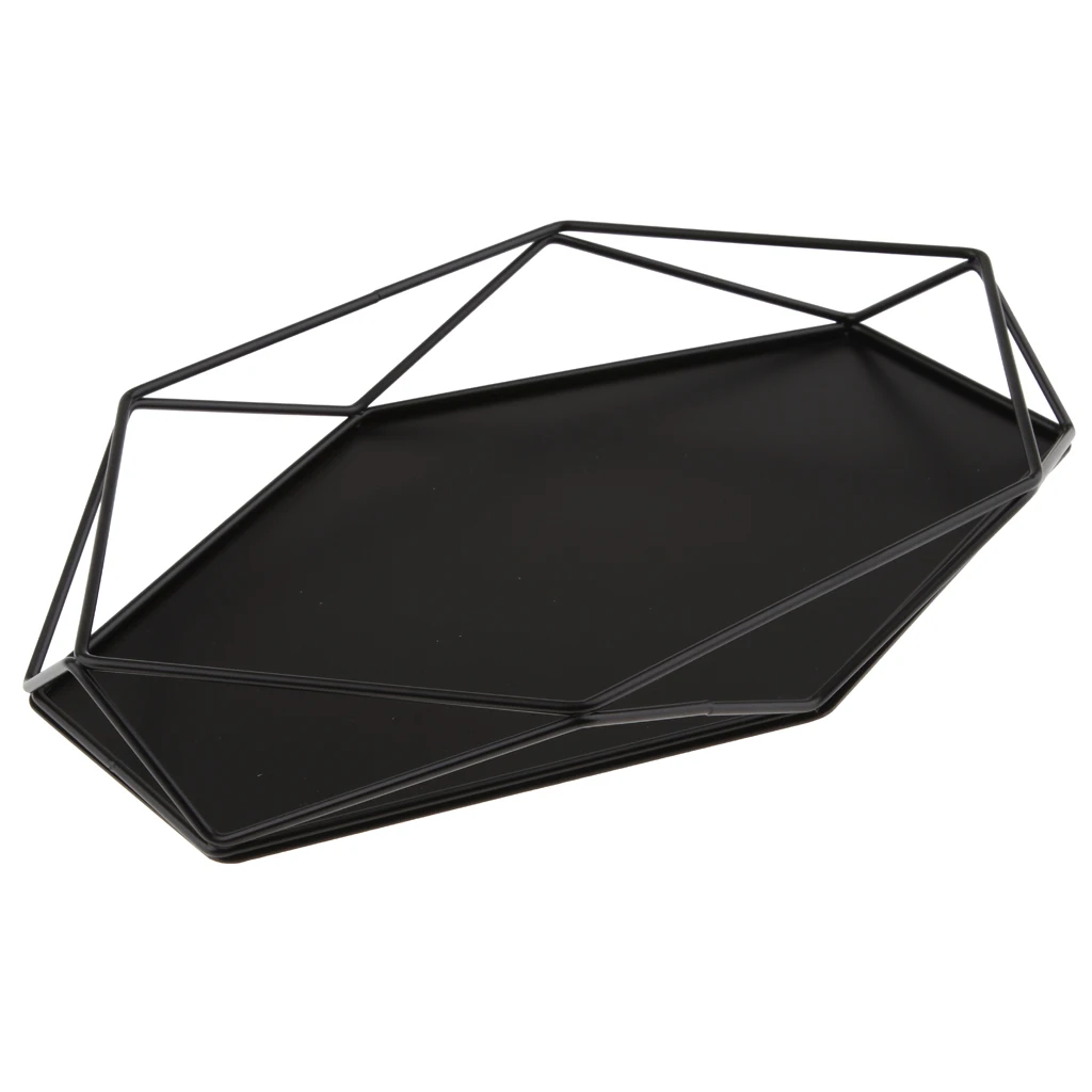 Jewelry Tray Geometric Storage Great for Displaying Makeup Vanity Linen Base Protects Your Accessories | Дом и сад