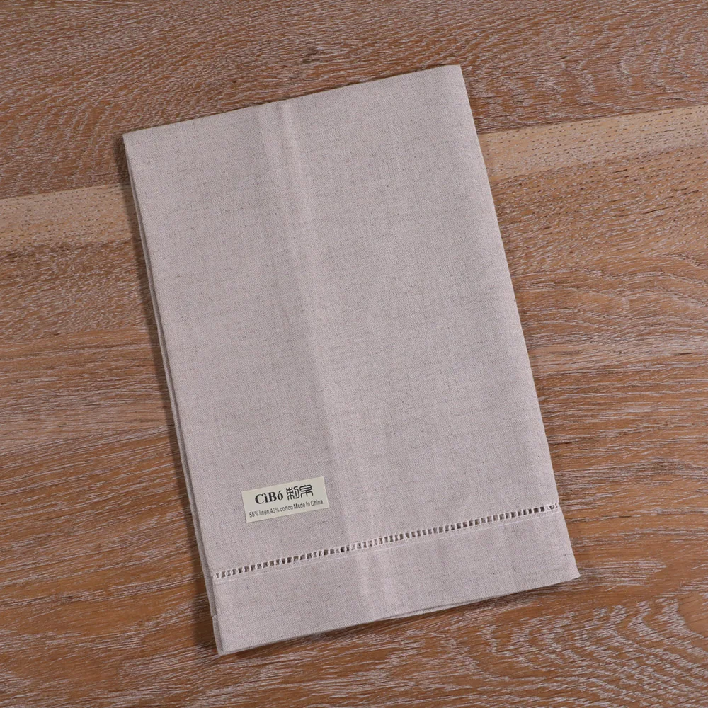 TL014 : 2 шт. Хлопковое полотенце для шитья овсянки с краями Прошитое вручную|Платки