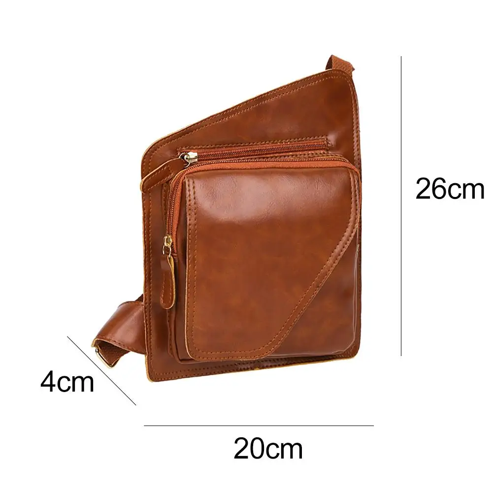 

Men Single Shoulder Bag Fashion Men Spring Chest Crossbody Messenger Casual Zipper Single Shoulder Bag