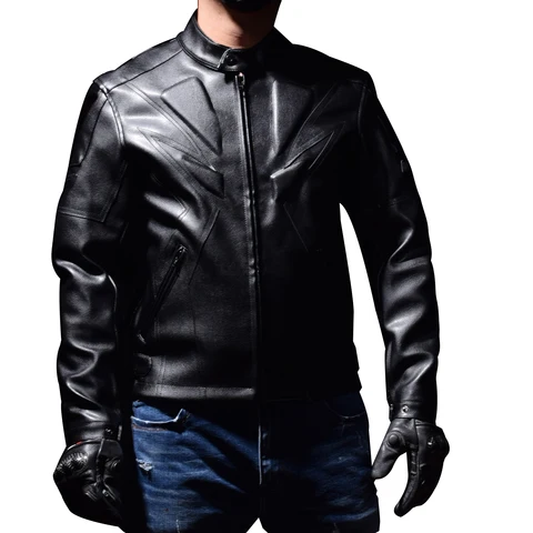 Гоночный костюм зимняя осенне-зимняя мотоциклетная куртка из искусственной кожи с защитой от осени костюм для гонок мотоциклетная гоночная куртка