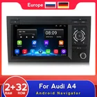 Автомагнитола на Android, мультимедийный плеер с GPS для Audi A4 B6 B7 S4 Seat Exeo RS4 2002-2008 Carplay FM 2 Din 2 + 32 ГБ BT RDS без DVD