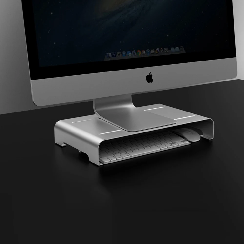Подставка ACCNIC для монитора ноутбука алюминиевый кронштейн ПК с клавиатурой iMac