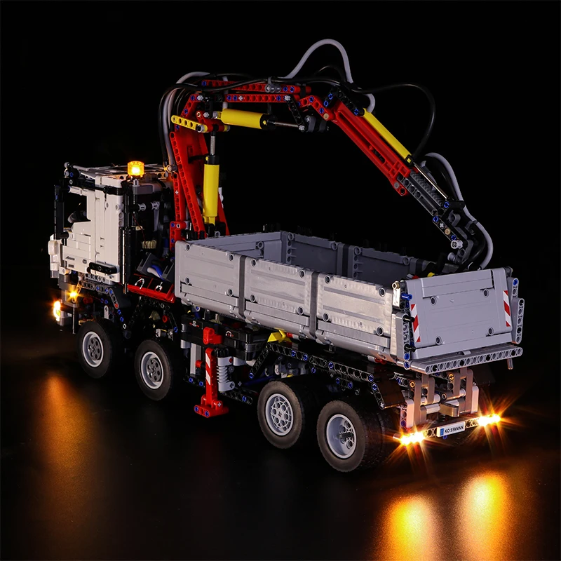 Led Light Set For Tech MBZ  Arocs 3245 Truck Building Blocks Model Light kit For 42043(NOT Included The Lego Set) images - 6