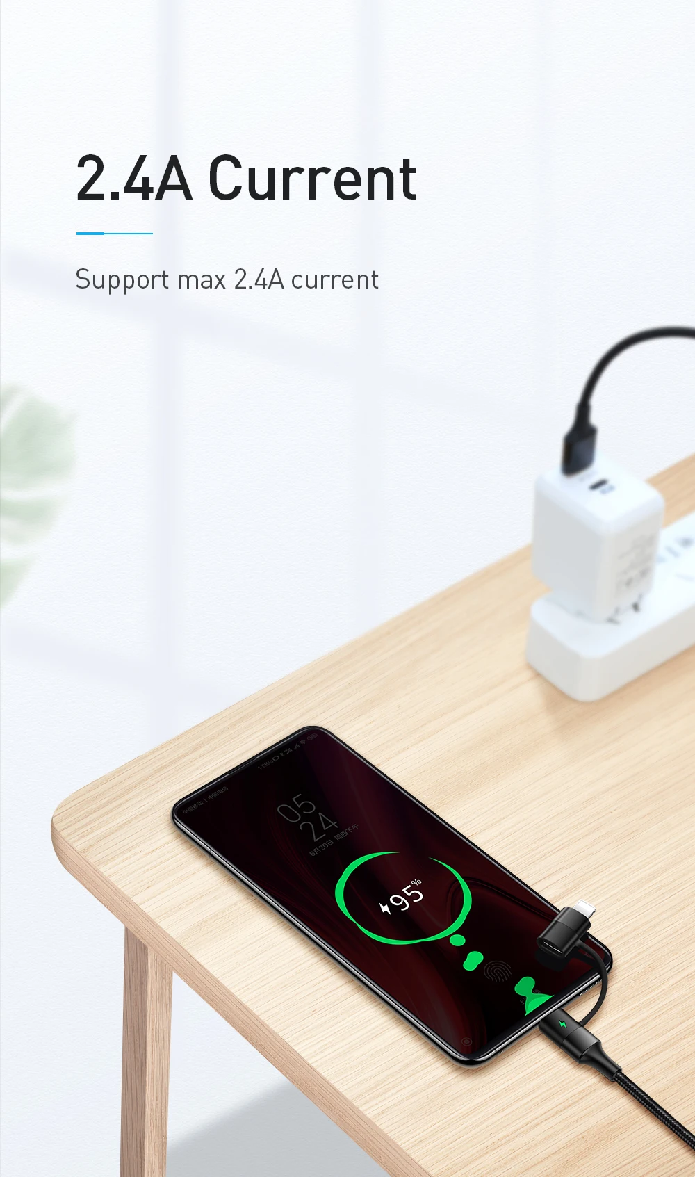 MCDODO 2 в 1 кабель USB type-C для iPhone XS MAX XR X 8 7 6 6S Plus Кабель быстрой зарядки type C для samsung S10 Xiaomi шнур для телефона