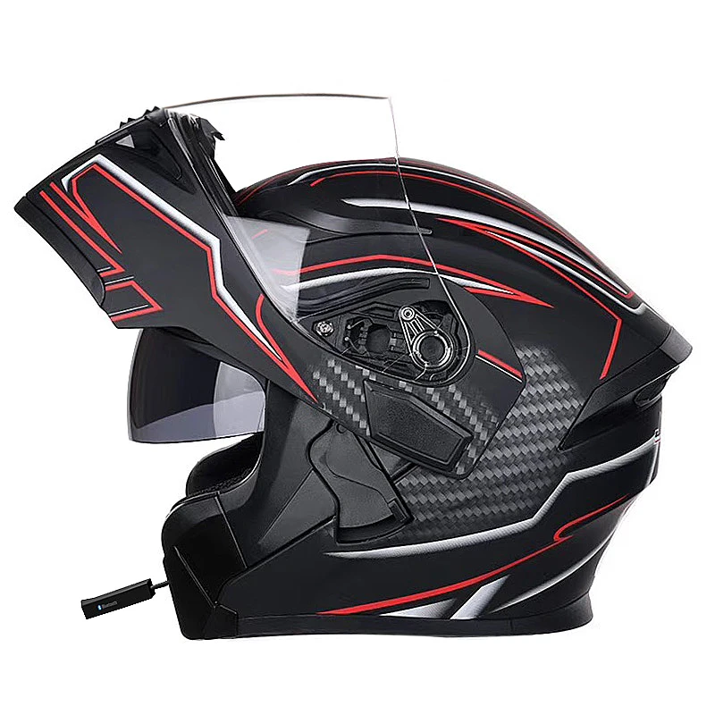 Новая мотоциклетная обувь bluetooth шлемы двойной козырек флип шлем гонки по 4 м