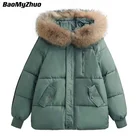 Женский винтажный пуховик из овечьей шерсти, с капюшоном