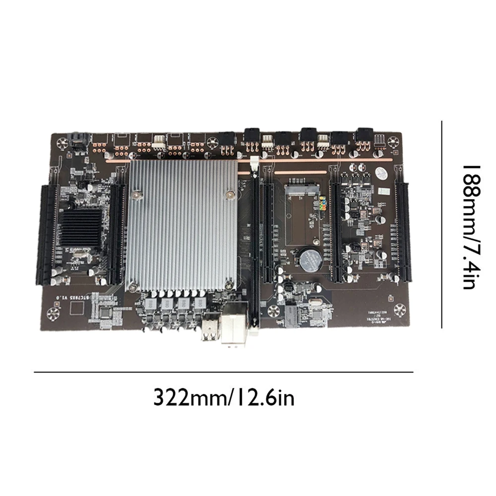 Набор материнской платы для майнинга BTC X79 H61 5 PCIE X8 LGA 1151 CPU E5 2620 8G DDR3 120G mSATA биткоинов