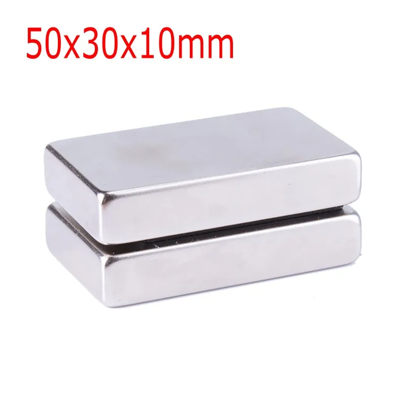 

1/2/5Pcs 50x30x10 Neodymium Magnet NdFeB Magnets 50*30*10 Block Super Powerful Strong Permanent Magnetic imanes Block 50x30x10mm