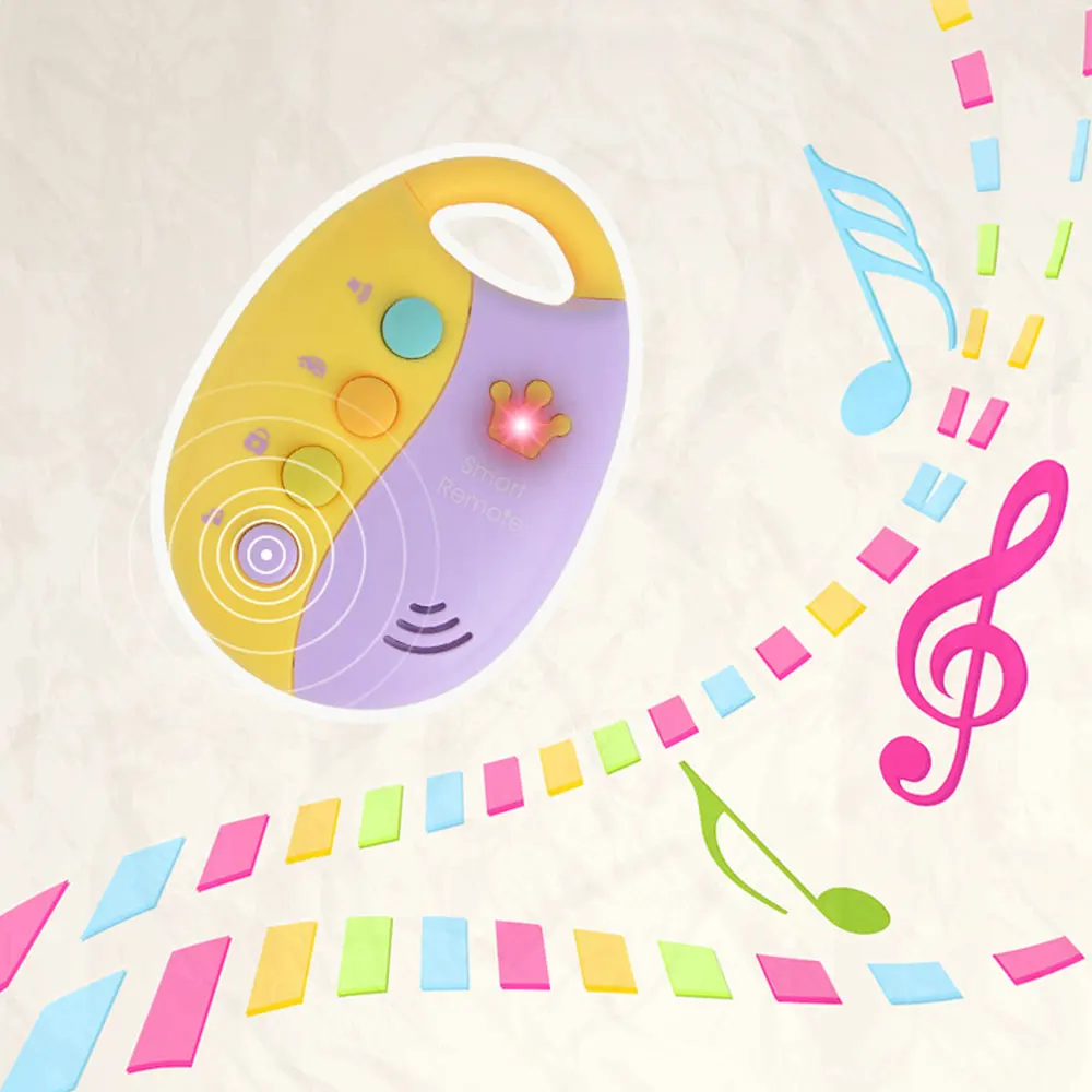 Дети моделирование музыка ключа автомобиля игрушка вспышки интеллектуальный