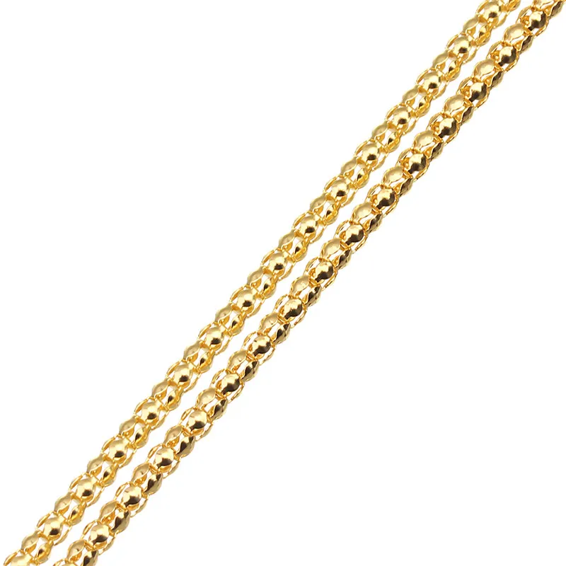 

10meter/lot 3mm Metal Iron Bracelet Necklace Chains Bulk Gold Gunblack Rhodium Color Link Chain For Diy Jewelry Making