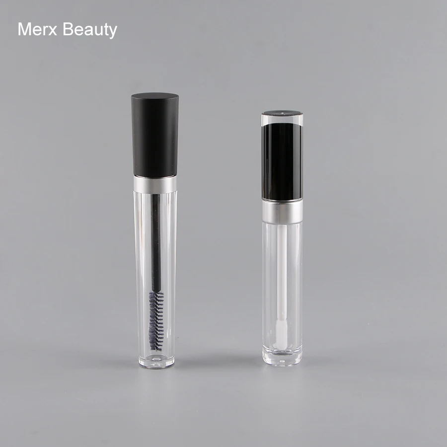 5/50 шт 8 мл прозрачная как тушь для ресниц трубка с черной крышкой пустой