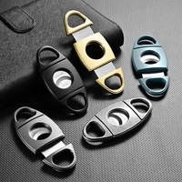 cigar cutter sharp stainless steel cigar cutter portable cigar cutter luxury frosted textured hole opener 6 colors with gift box