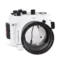 40m130ft for sony a7 ng series a7r a7s underwater camera housing diving box case cover with 28 70mm lens standard port white
