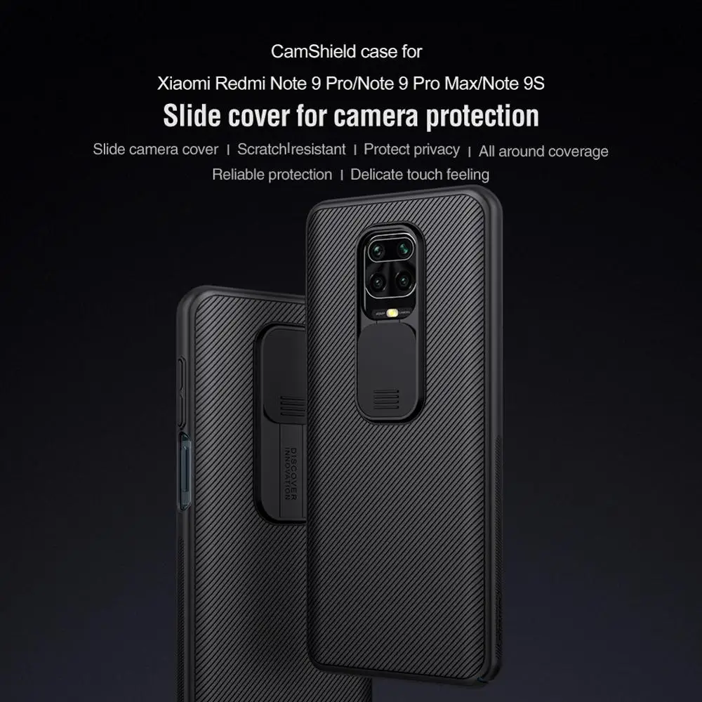 Чехол для Камеры Poco M2 Pro NILLKIN CamShield Классическая накладка на заднюю панель Xiaomi Redmi