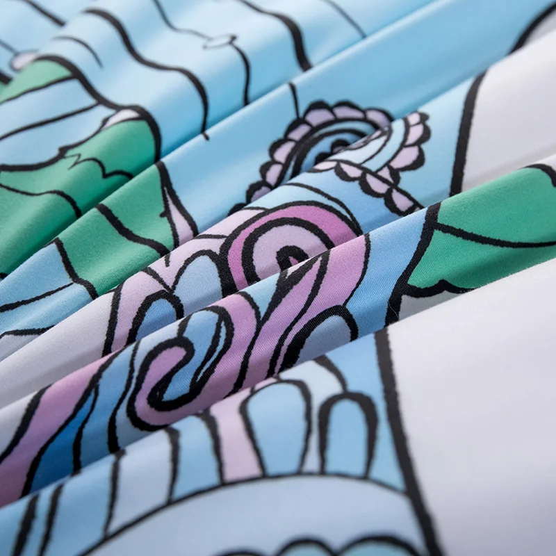 3D эскиз печати серия &quotРусалка&quot пододеяльник подводный мир Русалка Комплект