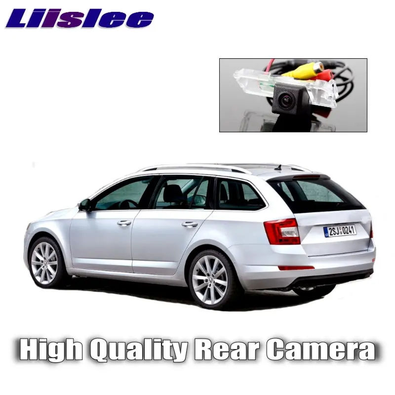 LiisLee Автомобильная камера заднего вида для Skoda Octavia 5E MK3 ночного видения HD
