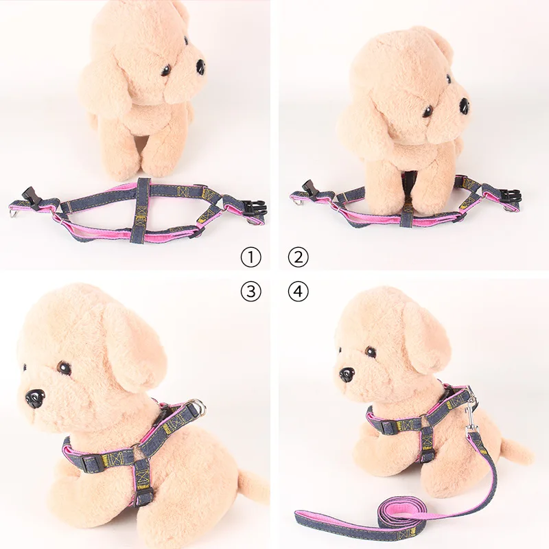 Поводок из денима для домашних животных нагрудный ремень собак|Поводки| |