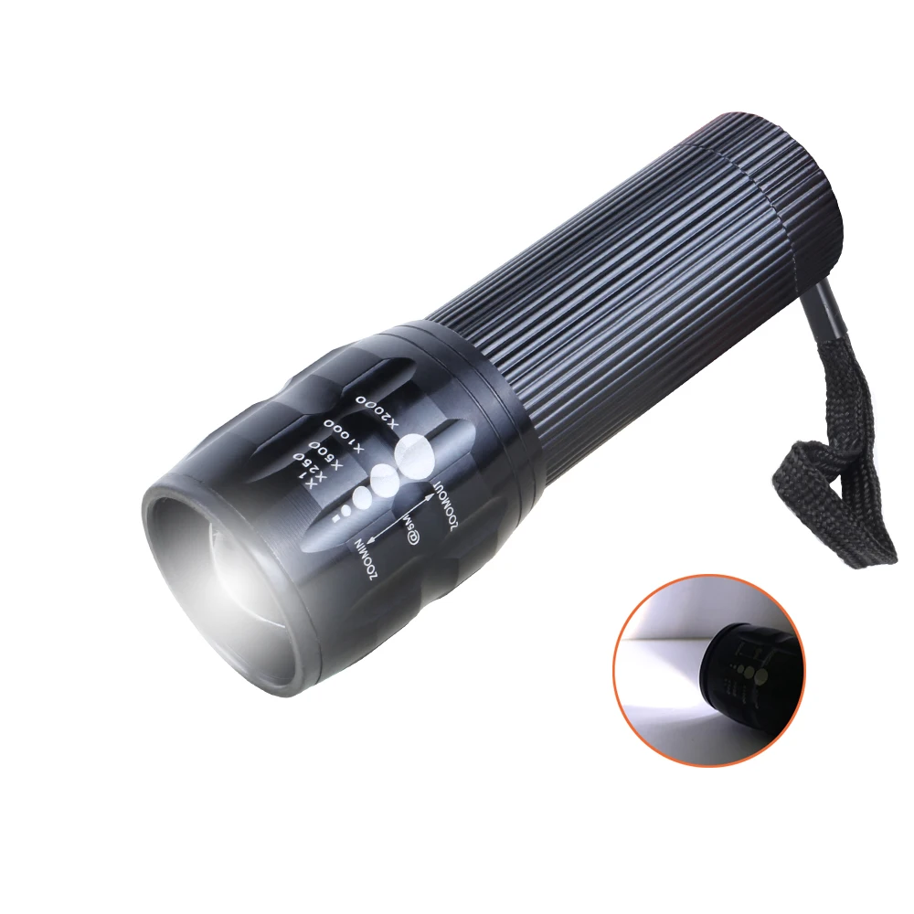 3 Вт Мини светодиодный фонарик режима регулируемый фокус портативный 200 лм