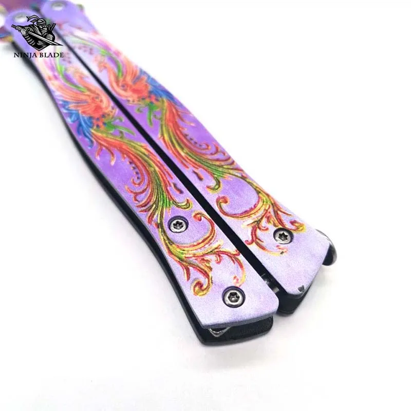 Тренировочный нож-бабочка для начинающих балисонг тотем Феникса низкая цена