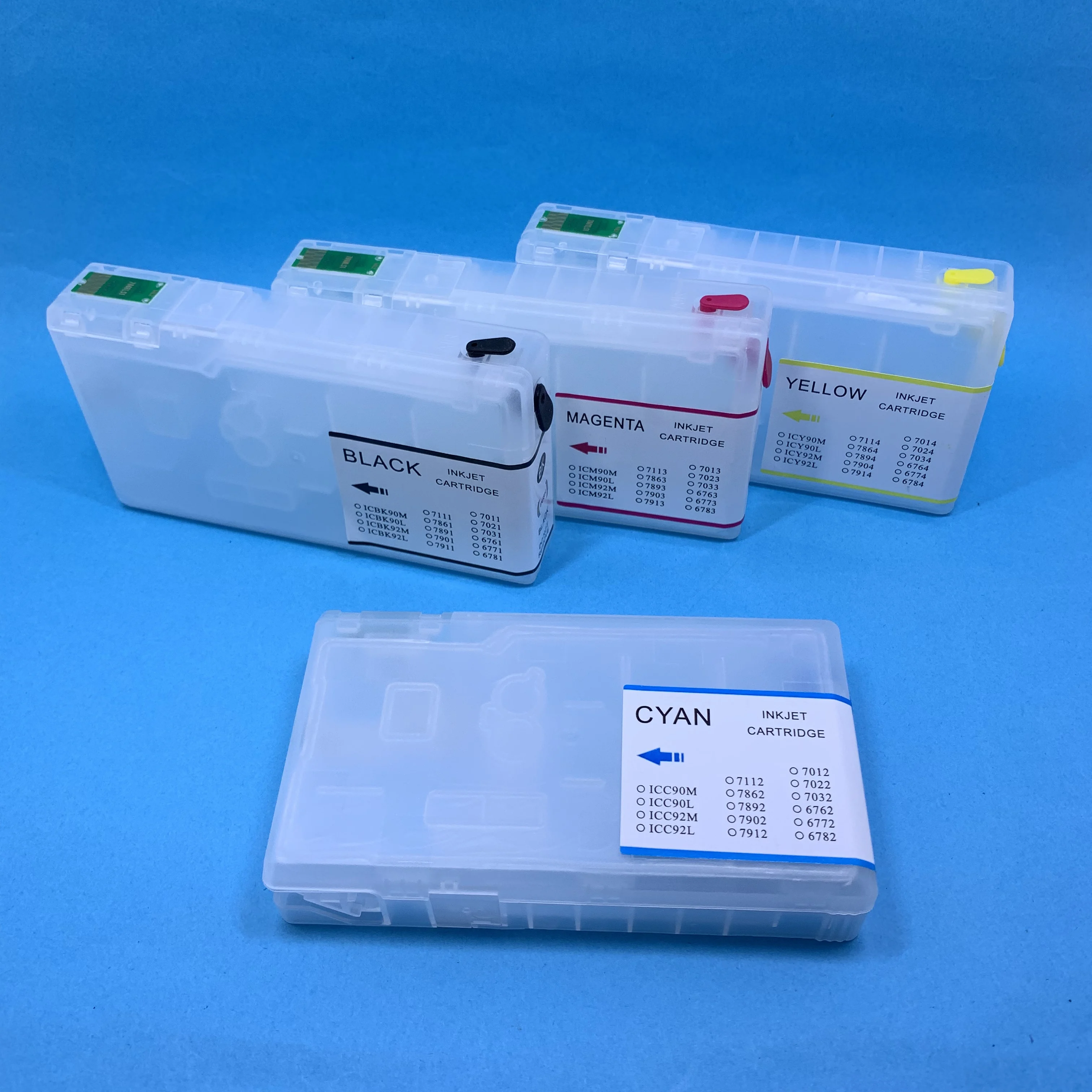 

YOTAT Refillable ink cartridge T6761 T6762 T6763 T6764 for Epson WorkForcePro WP-4010 WP-4020 WP-4023 WP-4090 WP-4520 WP-4530