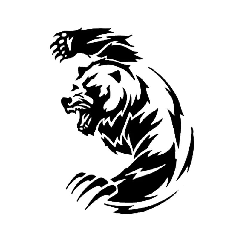 

Angry Bear Car Sticker Accessories Vinyl PVC 15cmx12cm Motorcycle Waterproof Windshield Car Window Car Styling Decal