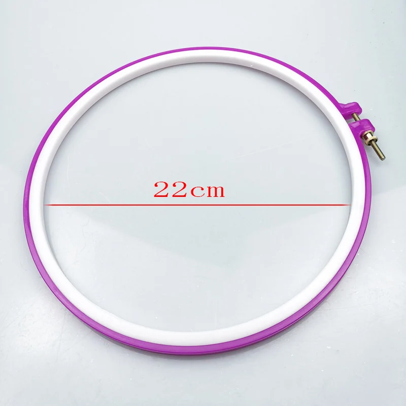24cm inside 22cm 8-26 см Пластиковый крестик, регулируемый инструмент для шитья, пластиковая вышивка, крестиком, кольцо, фоторамка, товары для дома, разные цвета - Цвет: 24cm inside 22cm