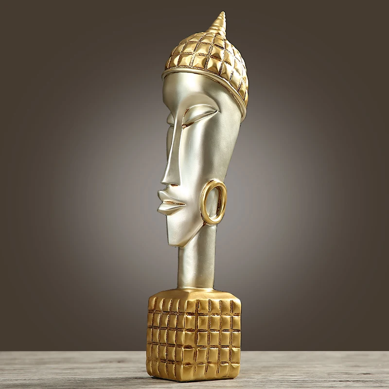 Статуэтка портрет из абстрактной смолы современное художественное украшение