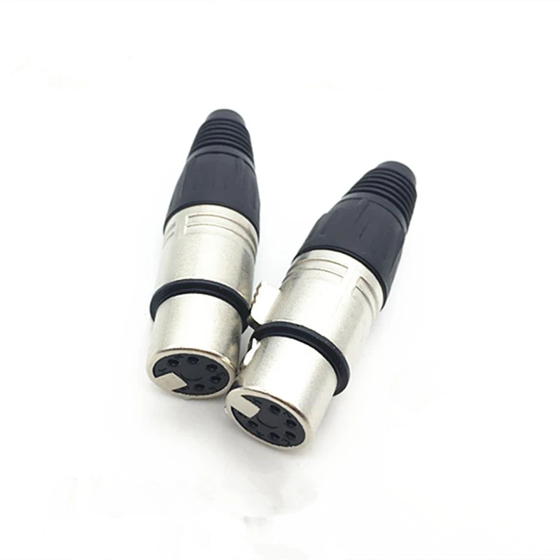 1 шт. высокого качества 4Pin 5Pin Медь игла с серебряным покрытием аудио адаптер XLR