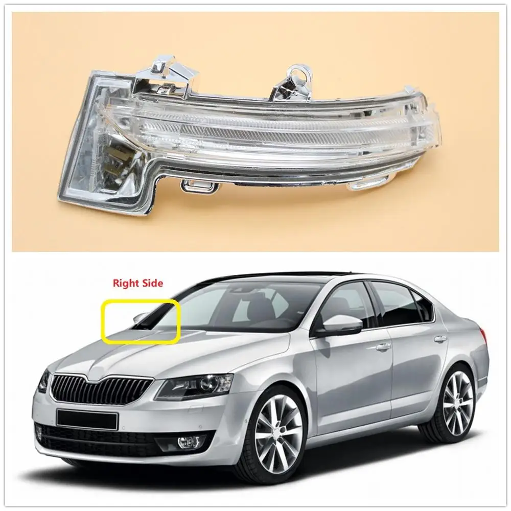 

Righ Side For Skoda Octavia Mk3 A7 5E 2013 2014 2015 2016 2017 2018 2019 Rearview Mirror Indicator LED Dynamic Turn Signal Light